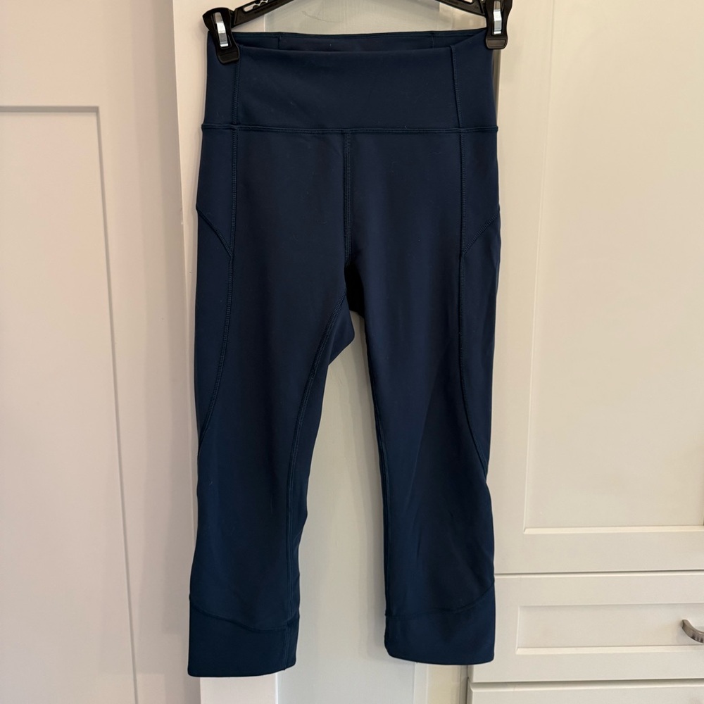 Lululemon Forest Green High-Waist Capri